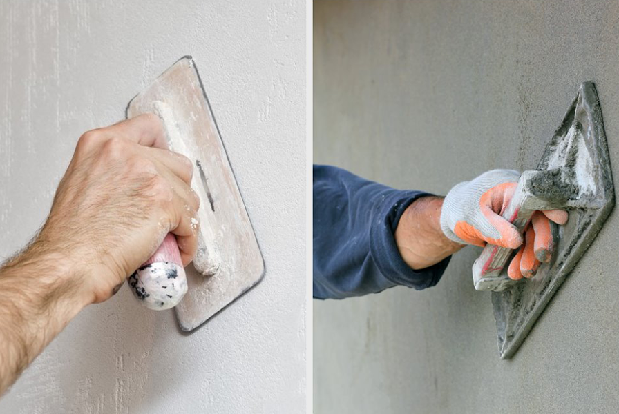 Cement Plaster VS Gypsum Plaster