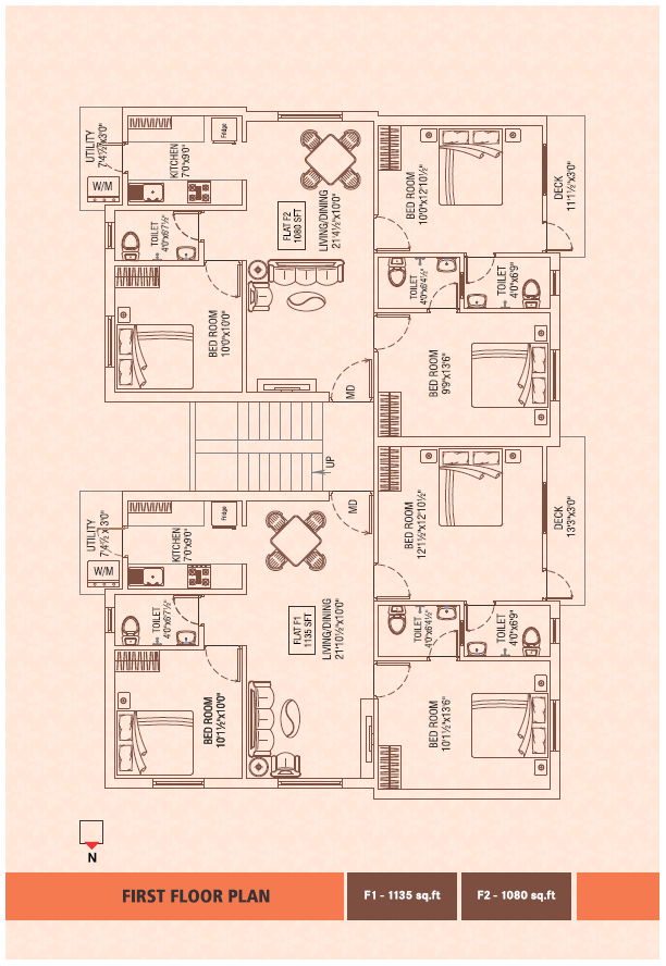 1st Floor Plan Thirumullaivanam