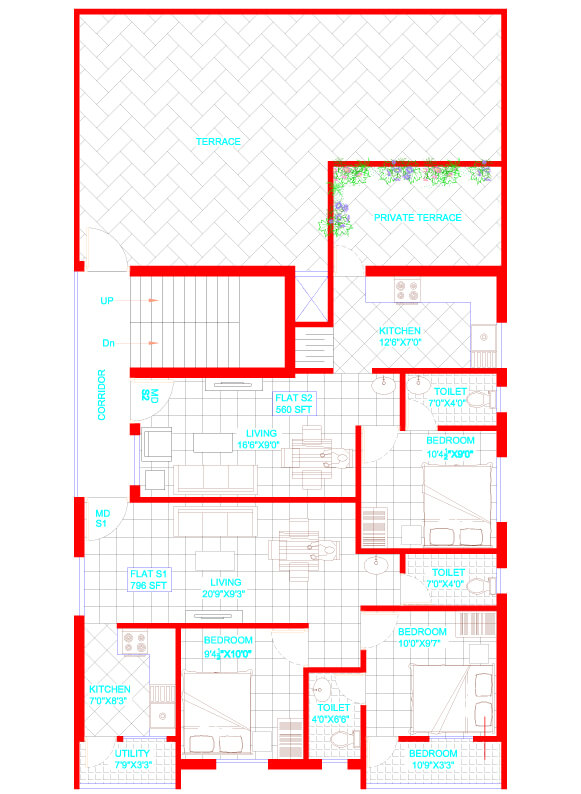 Oyester Homes Aashirwad Floor Plan